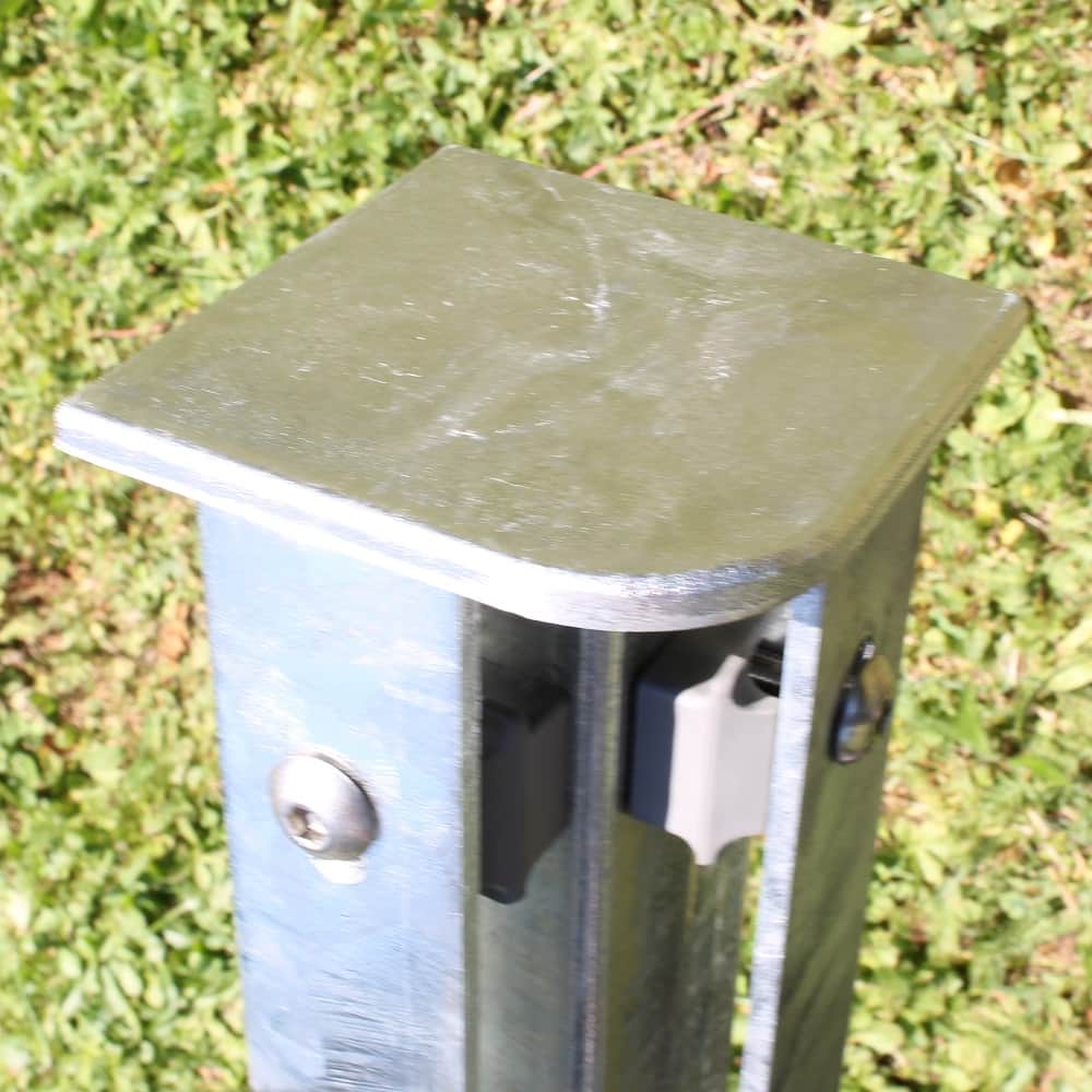 Höhe 1030 mm verzinkt, Zaunpfosten 60x60 mm Typ HS Eck