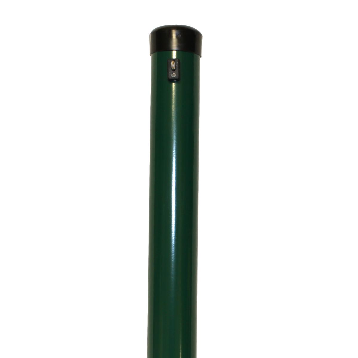 Zaunhöhe 2000 mm, Pfosten grün Ø 60x2500 mm