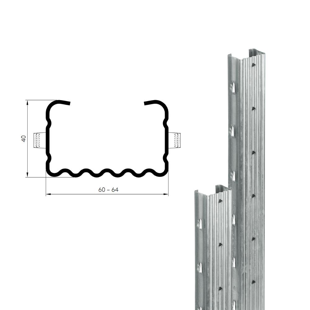 Weinbergpfosten 2,50 m - Leova® Top 60/40 mm