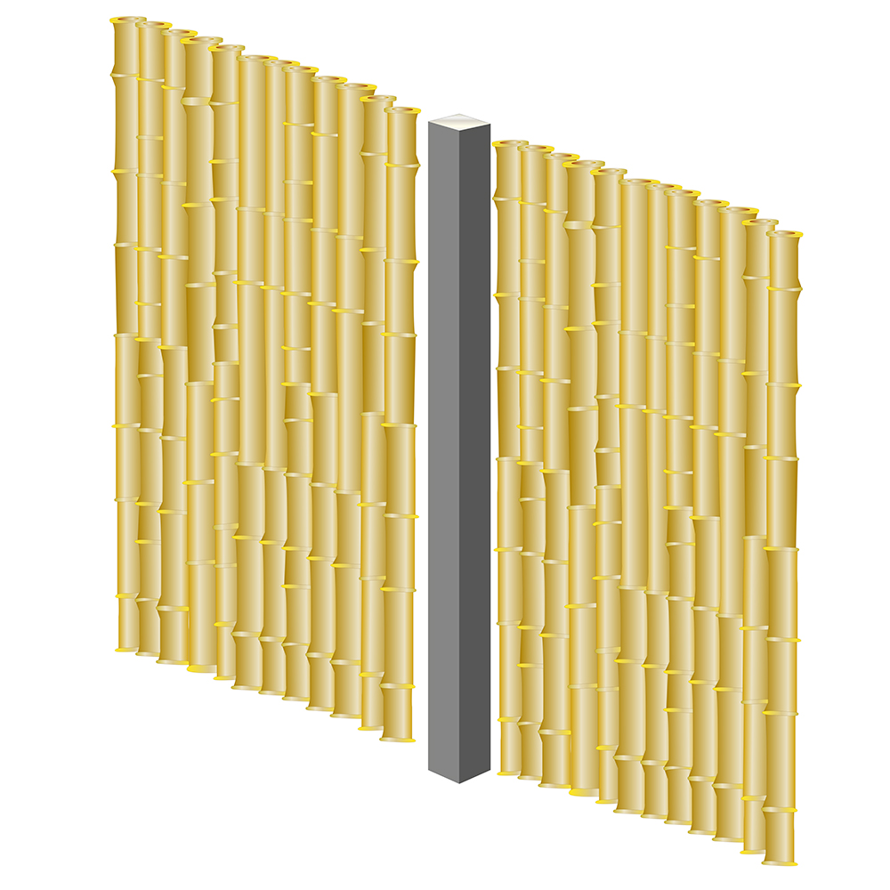 Sichtschutz Bamboo Pfosten 1500 mm MITTE