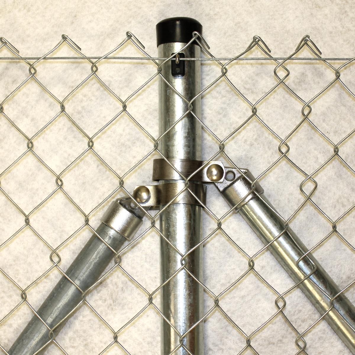 Maschendrahtzaun 1000 mm 50x2,5 verzinkt, Pfosten 34 mm, Set