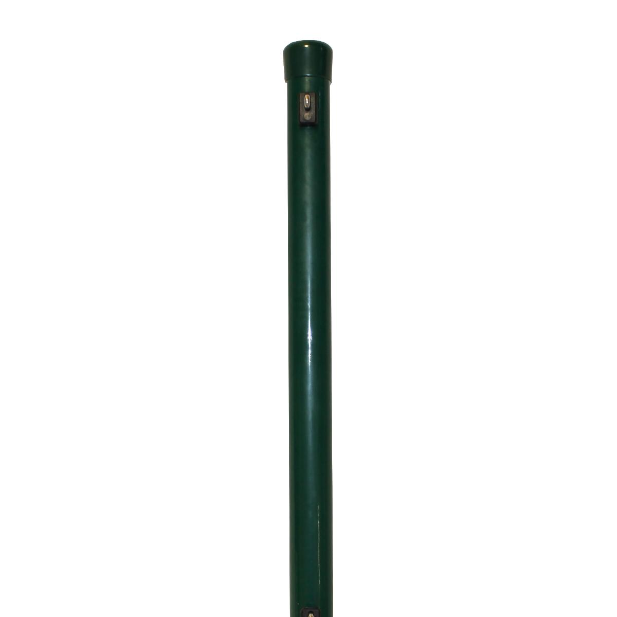 Zaunhöhe 1250 mm, Pfosten grün Ø 34x1750 mm