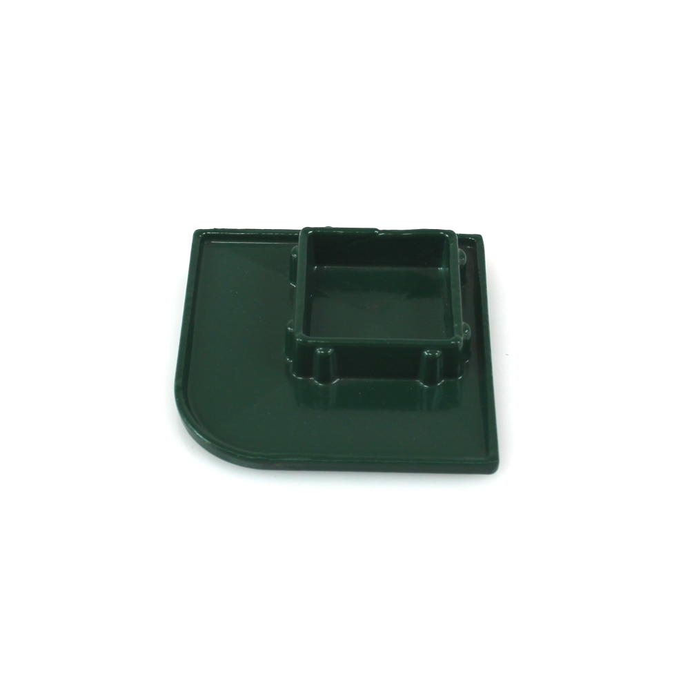 Abdeckkappe 060 x 060 mm ALU grün für Eckpfosten HS