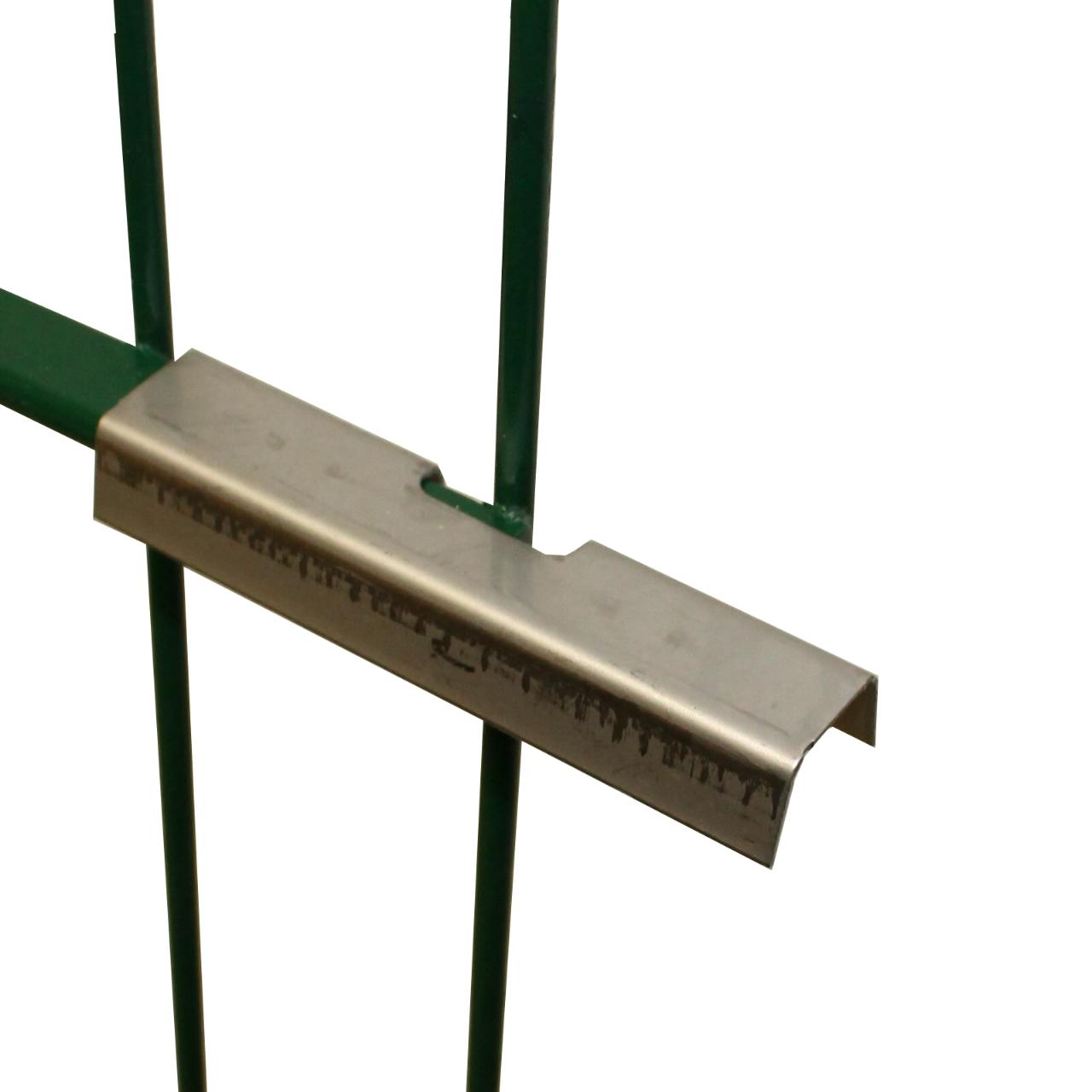 Höhe 0630 mm Flachstabgitter F - 06 / 05 grün inkl. Zubehör