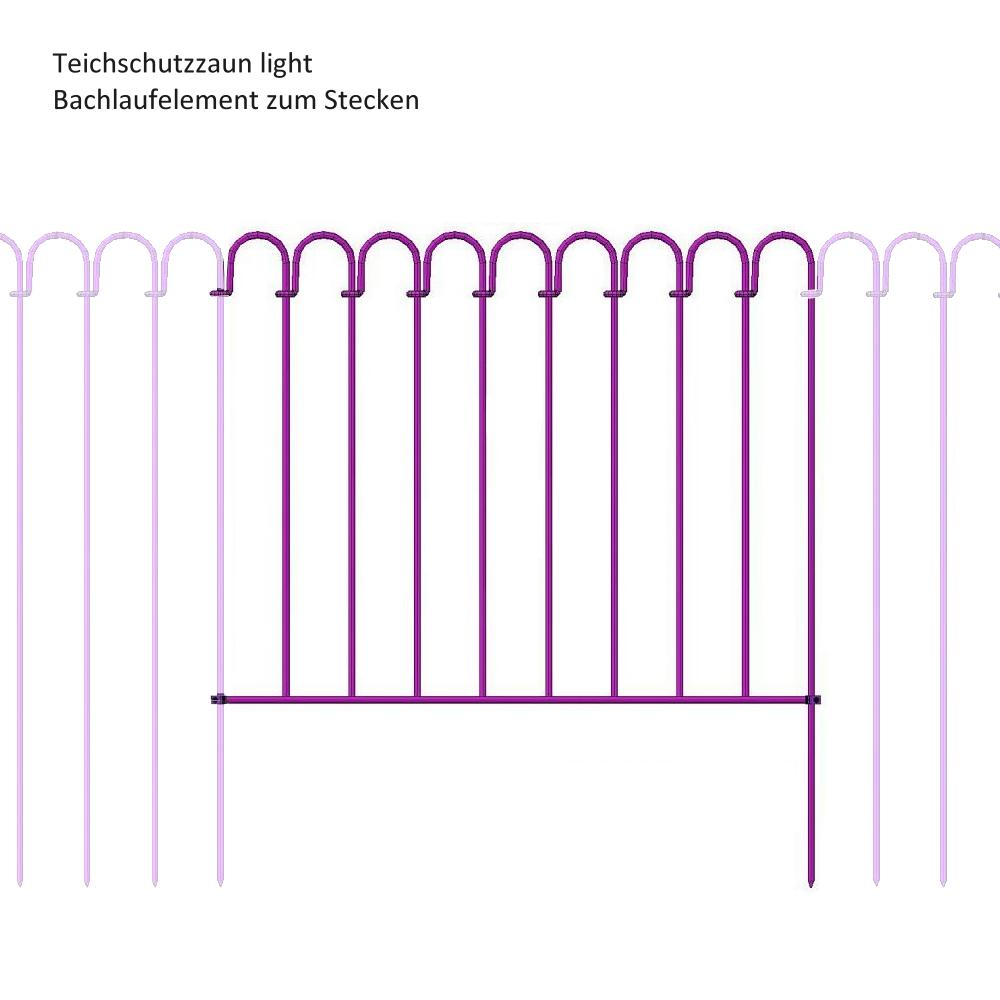 Steckzaun light 550 mm Überbrückungselement verzinkt