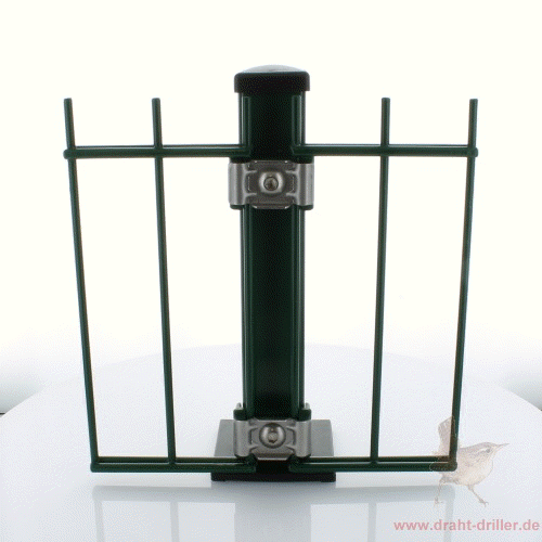 Gitterzaun 0608 mm *6+5+6* Pfostentyp II grün RAL 6005