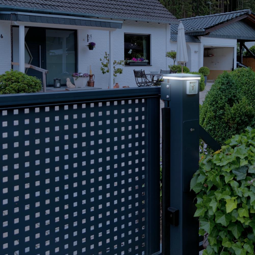 Beleuchtung Abdeckkappe 150x150 mm Blinkleuchte anthrazitgrau