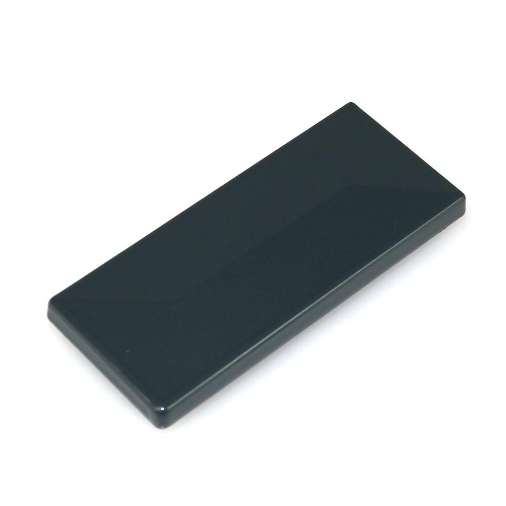 Abdeckkappe 080 x 040 mm ALU anthrazit mit Klammer