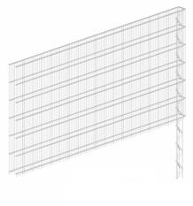 Wandsystem 100 mm - 0800 mm Anbauelement verzinkt