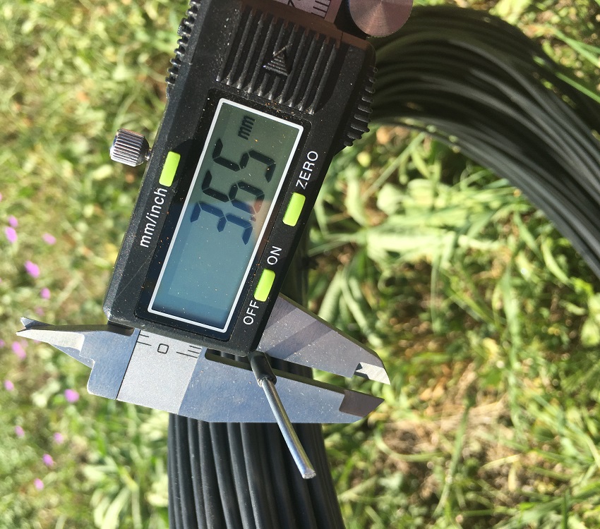 Draht Ø 3,8 mm, anthrazit ca. 110 lfm