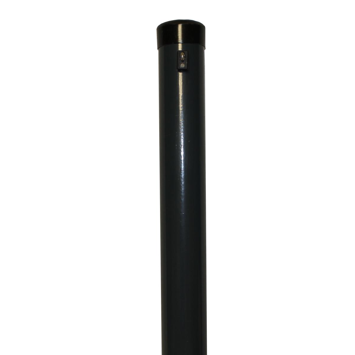 Zaunhöhe 2500 mm, Pfosten anthrazit Ø 60x3250 mm
