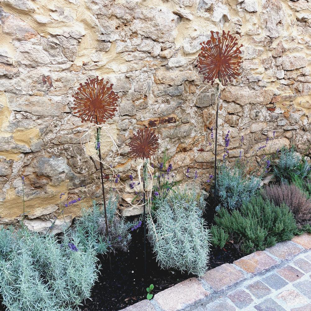 Rost Gartenstab Blume Allium 200 mm + Stab