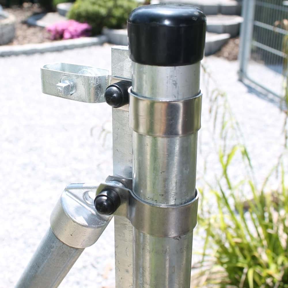 Zaunanschluss 1000mm für Pfosten Ø 42mm, Strebe Ø 34mm
