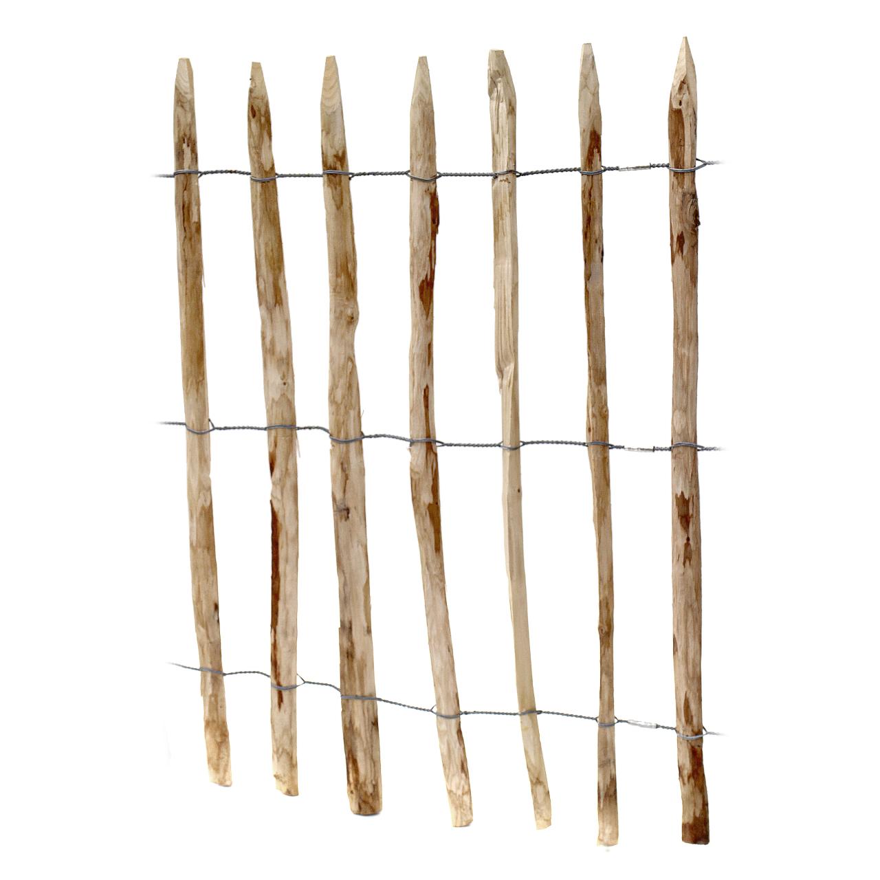 Staketenzaun 0800 mm Kastanie 7-8 cm Abstand - lfm