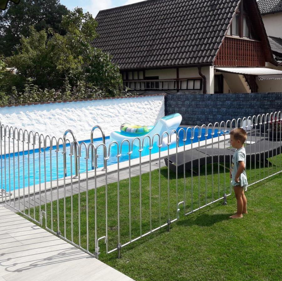 Steckzaun Poolfix Passlement 1500 mm verzinkt