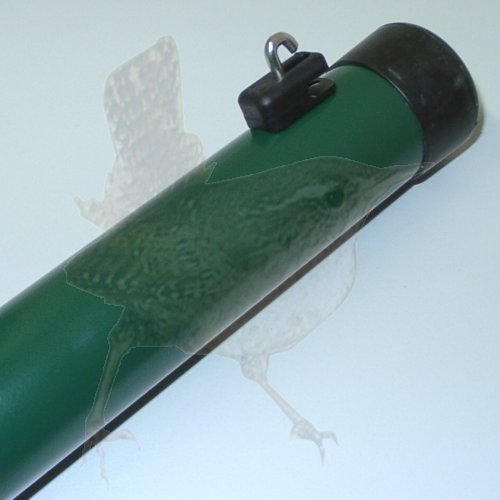 Zaunhöhe 1750 mm, Pfosten grün Ø 60x2250 mm