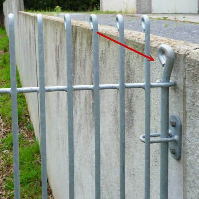 Steckzaun anneau 800 mm Verbindungsstab verzinkt