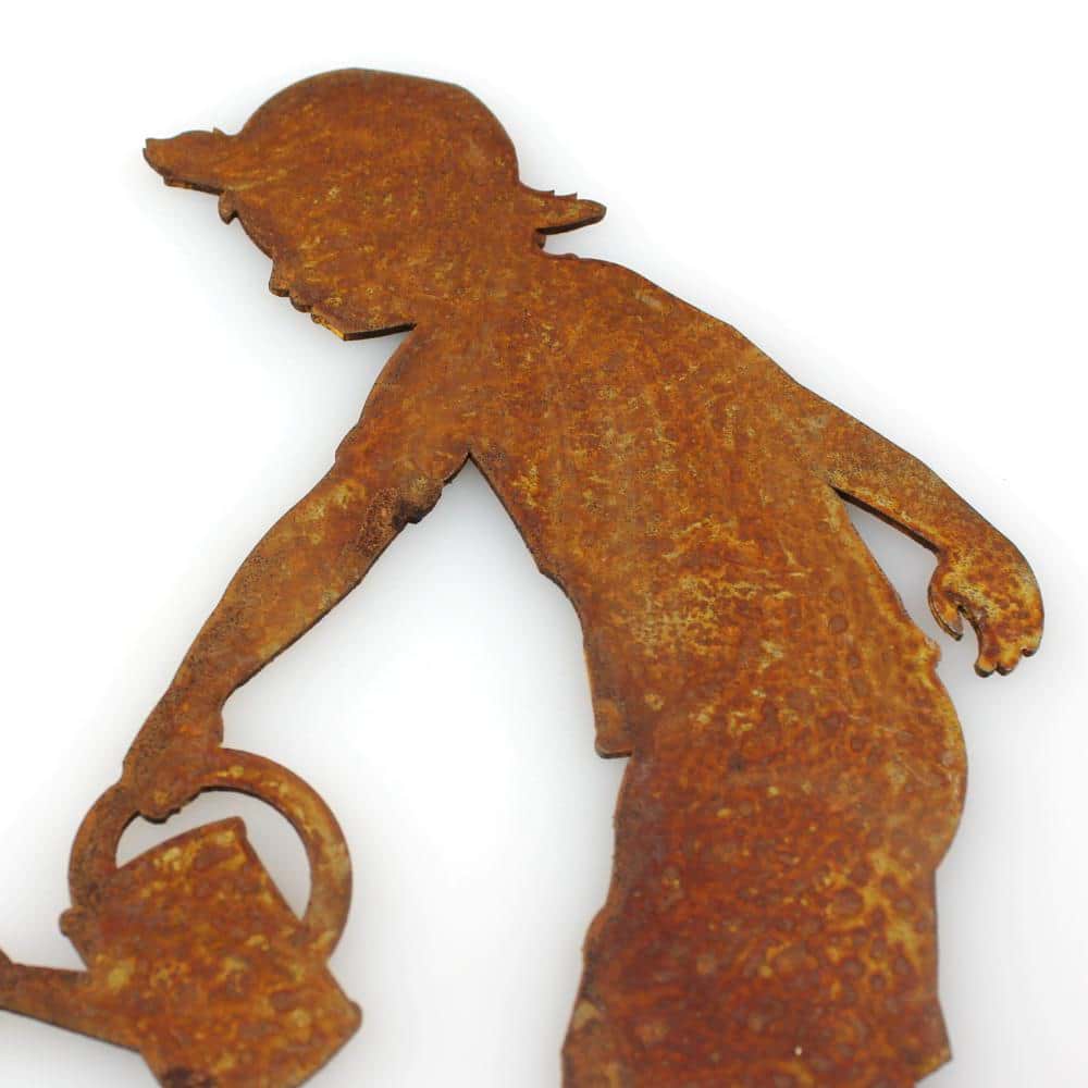 Rost Gärtner Junge mit Gießkanne Till 180 mm Spieß