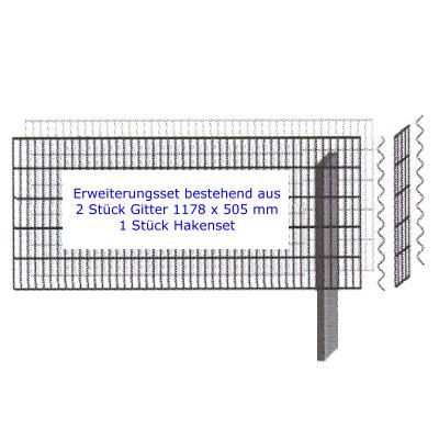 Paravento Mauer 1178 x 0505 x 120 mm Erweiterungsset