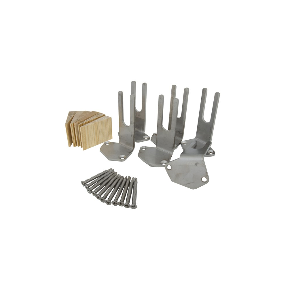 Holz-Design-Zaun Sichtschutz  Rhombus Verbindungs-Set