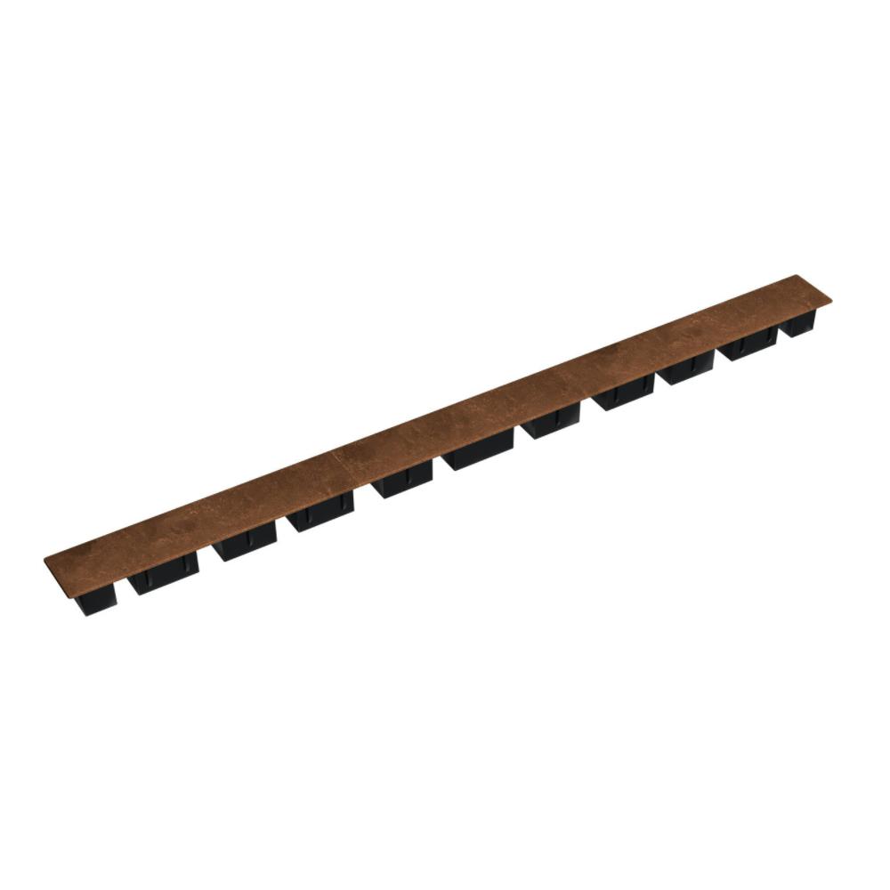 Sichtschutz Palisade Abdeckkappe - Corten