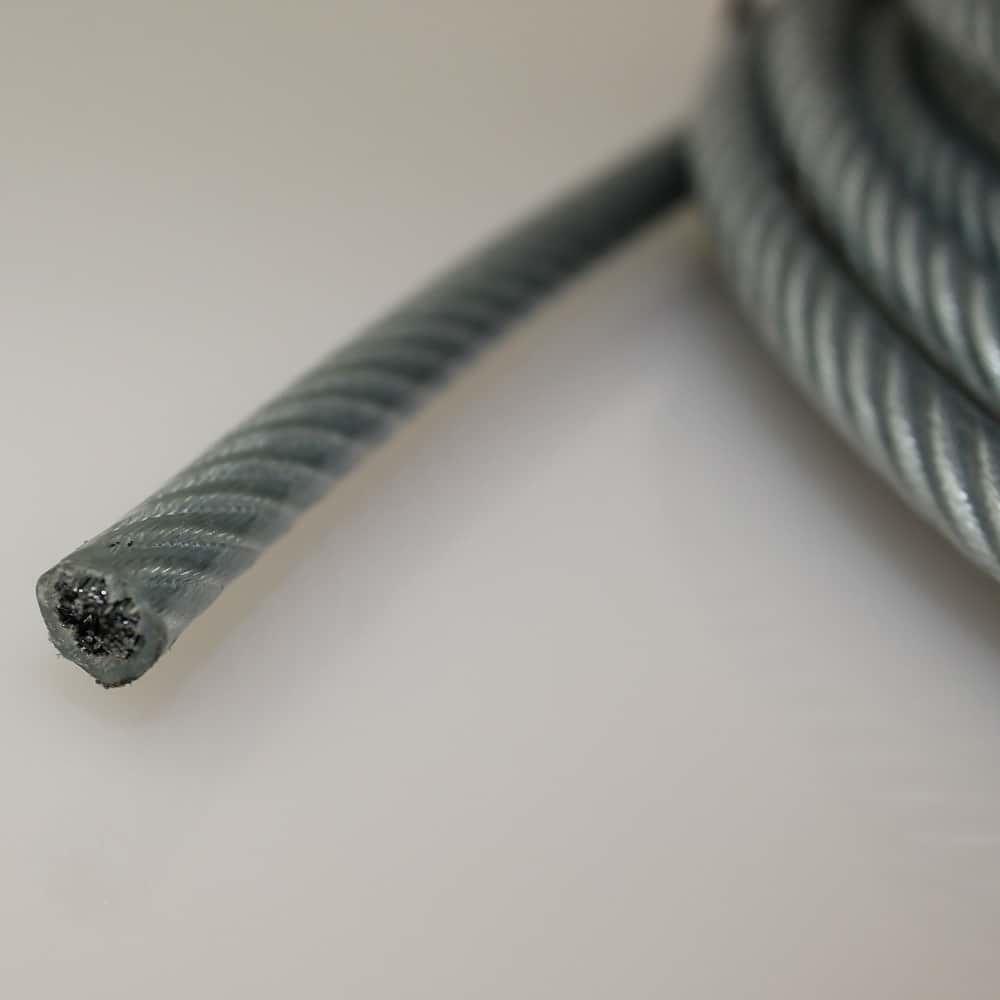 Stahlseil 6 mm, Drahtseil PVC ummantelt