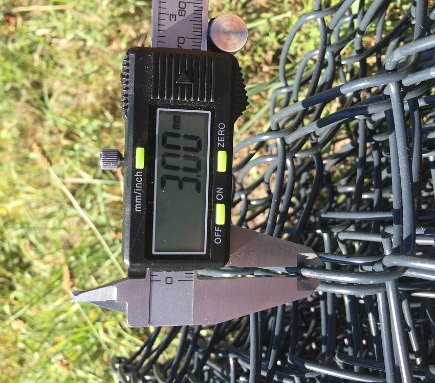Maschendrahtzaun anthrazit 0800 mm, Masche 50x3,1 mm
