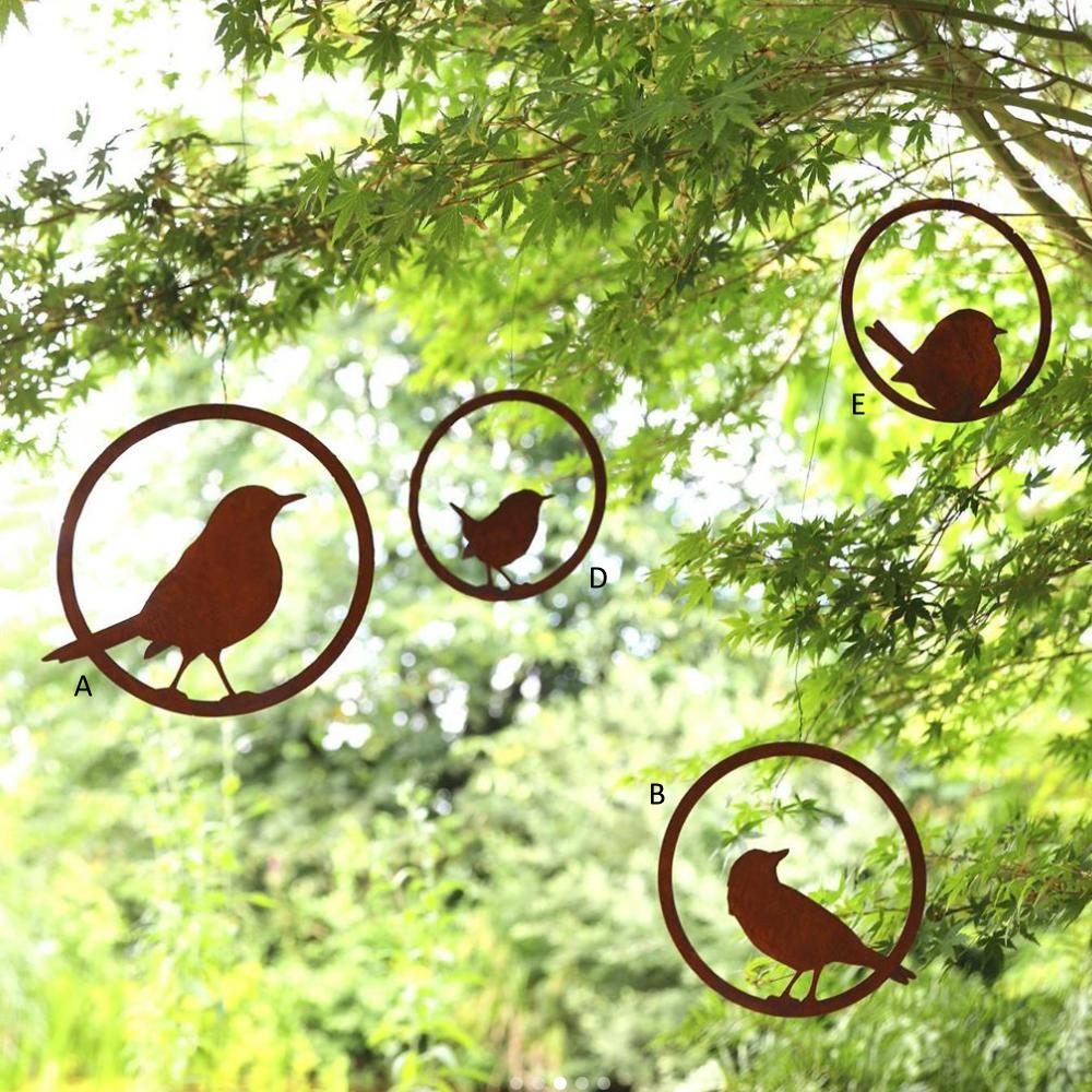 Rost Vogel in Ring Typ C - zum Hängen