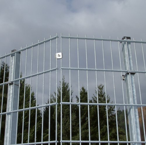 Sickenzaun Höhe 0630 mm grün, Zaunpfosten Typ Pallas Eck