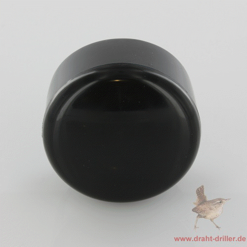 Abdeckkappe schwarz Ø 48 mm Kunststoff