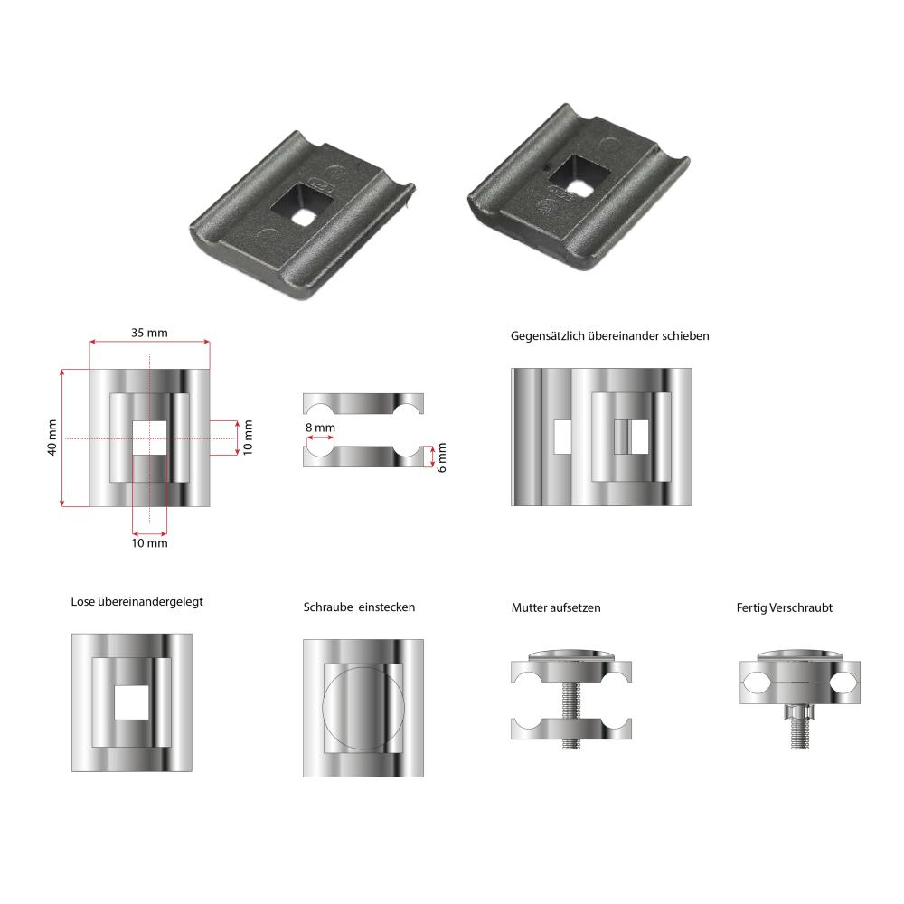 Eckverbinder LEV I Aluminium