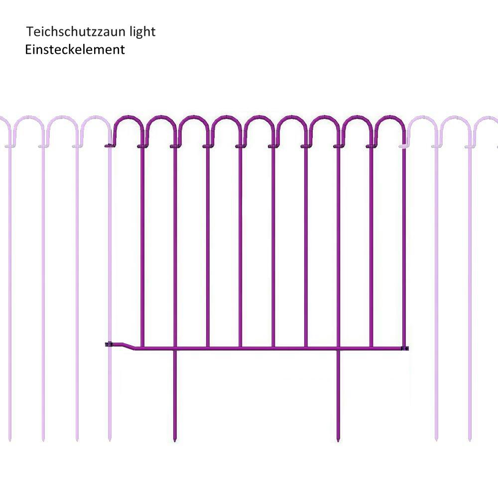 Steckzaun light 550 mm Überbrückungselement verzinkt