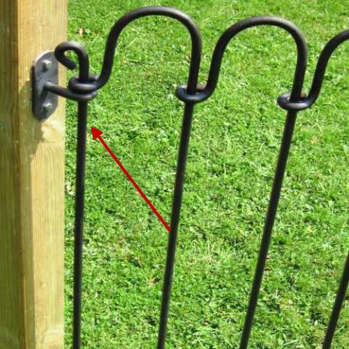 Steckzaun light verzinkt 0550 mm Endstab