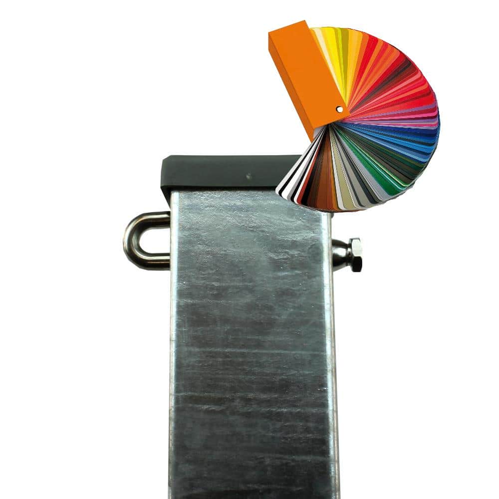 Höhe 0830 mm Flachstab Pfosten RAL-Farbe inkl. Zubehör