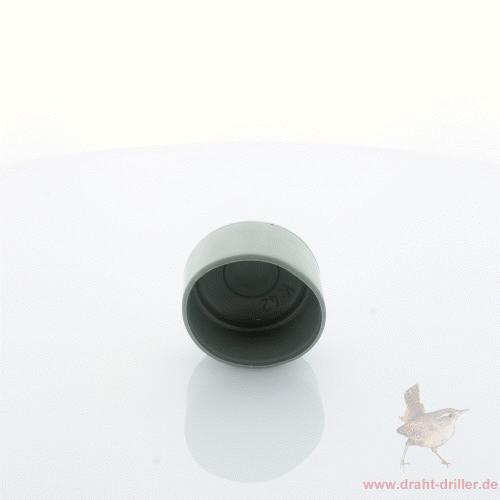 Abdeckkappe grau Ø 42 mm Kunststoff