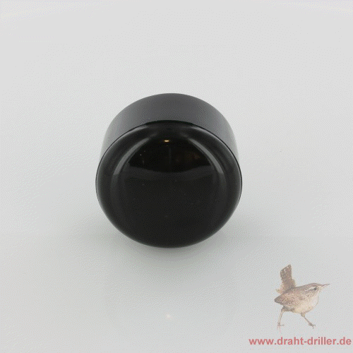 Abdeckkappe schwarz Ø 42 mm Kunststoff