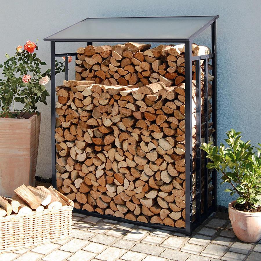 Holzlager 1280 x 690 x 1620 mm Alu anthrazit
