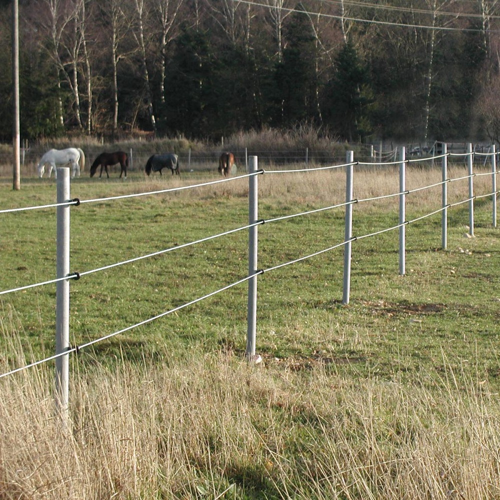 Pfosten Kunststoff mit Spitze Ø 80 x 2800 mm grau