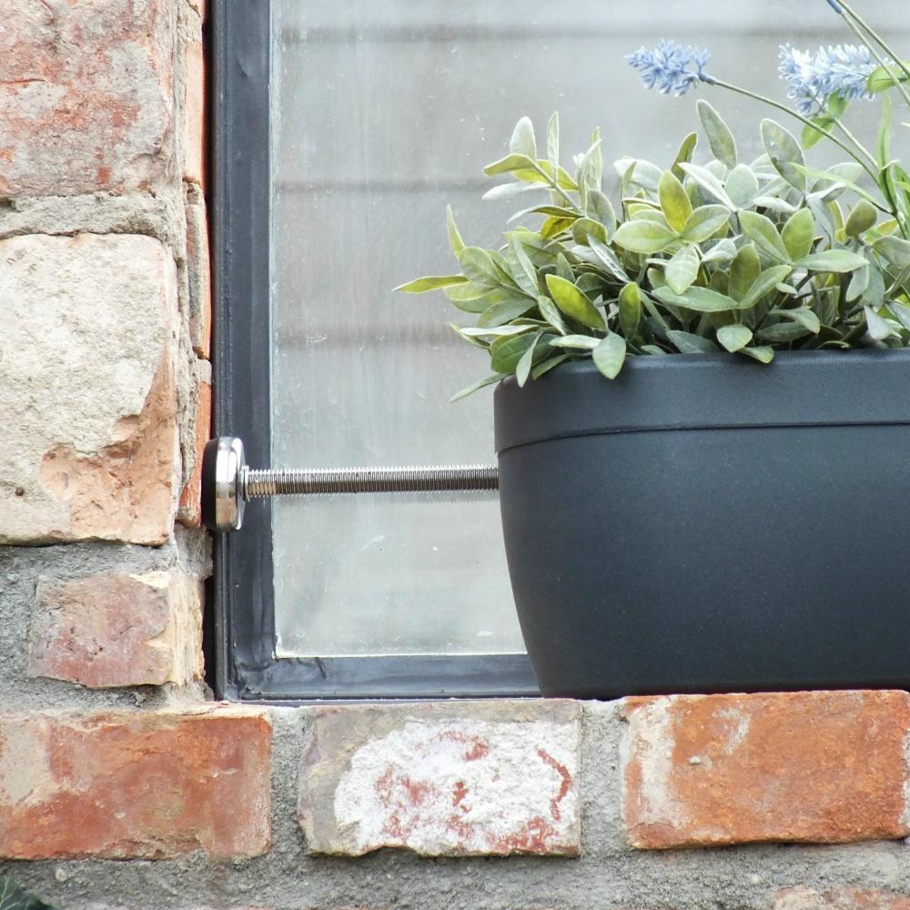 Pflanzbehälter Fenster Windowgreen 800 mm anthrazit