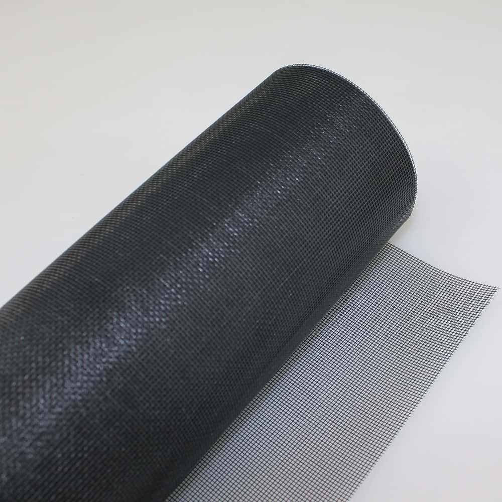 Fliegengitter 0800 mm, Fiberglas in schwarz, Rolle á 30 lfm