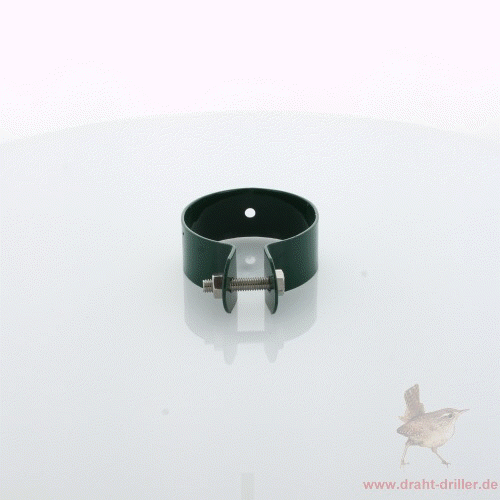 Schelle Ø 060 mm grün mit Maschinenschraube