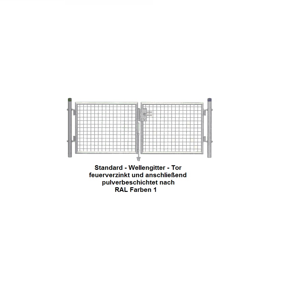 Gartentor 3000 x 0800 mm Farben 1