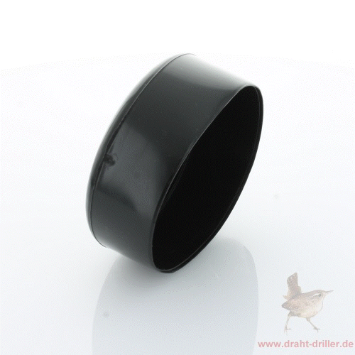 Abdeckkappe schwarz Ø 90 mm Kunststoff