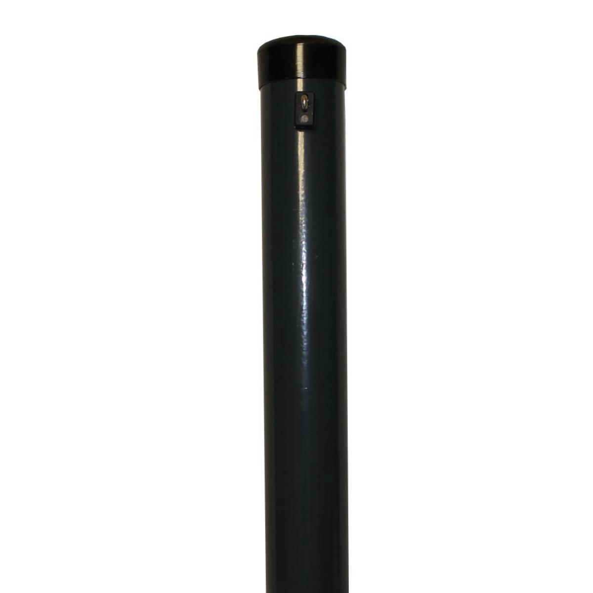 Zaunhöhe 2500 mm, Pfosten anthrazit Ø 76x3000 mm