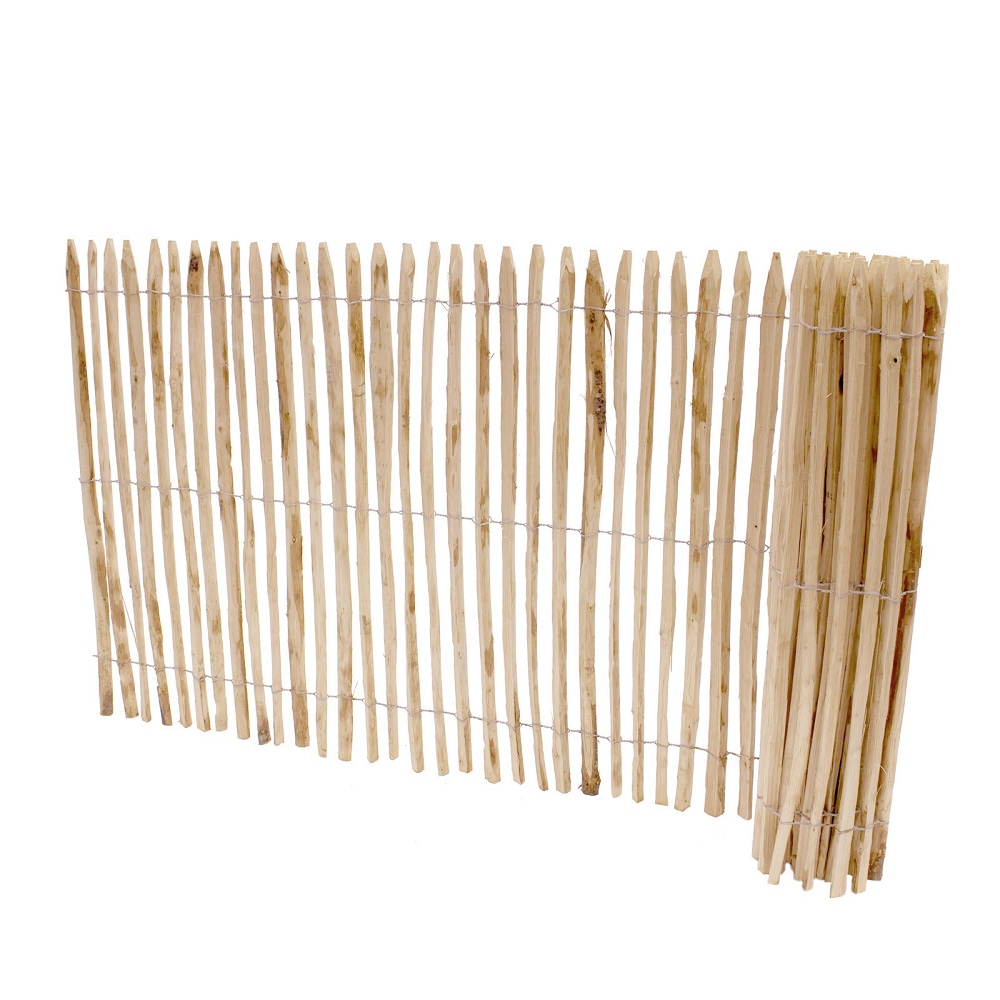 Staketenzaun 1000 mm Kastanie 2-3 cm Abstand - 5 m