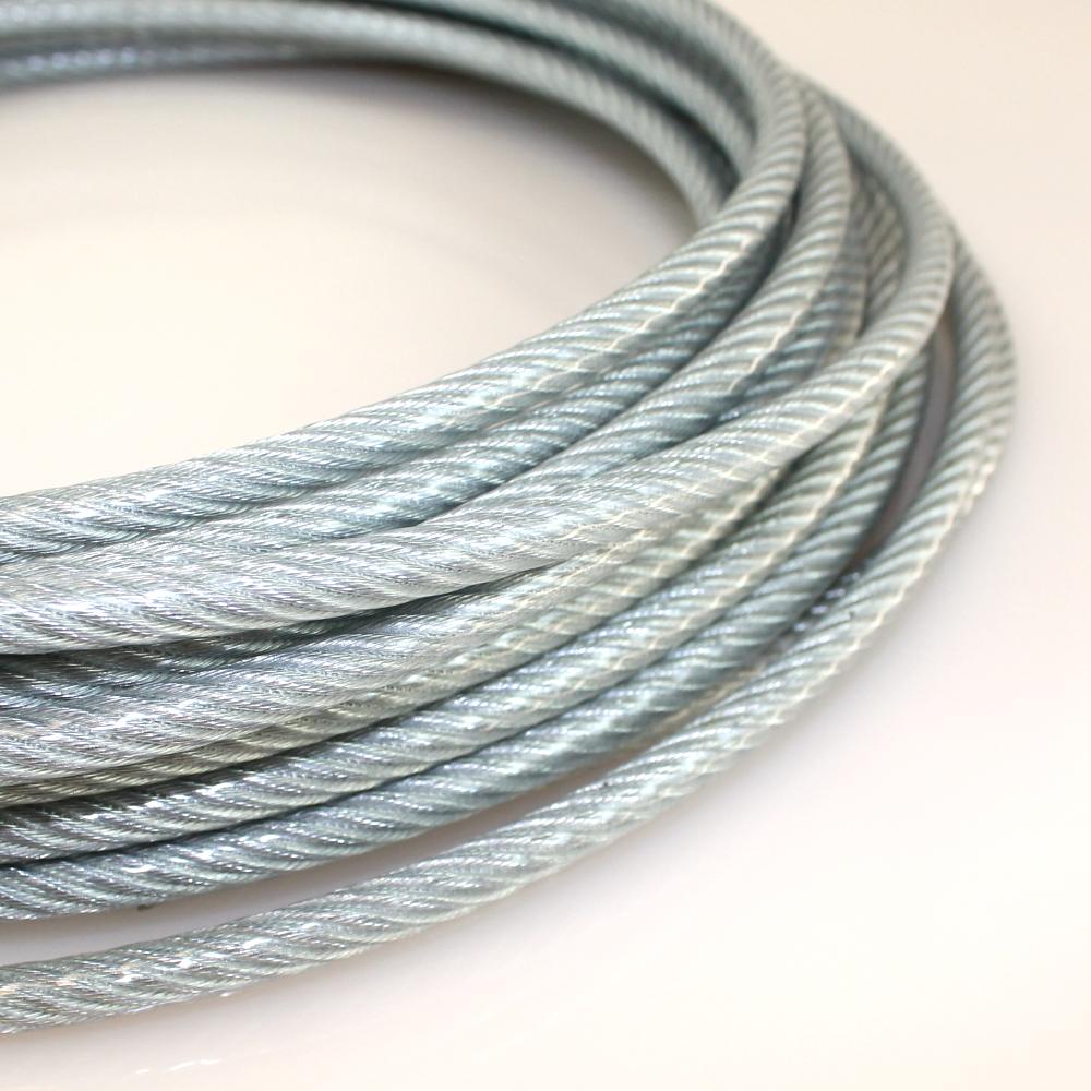 Stahlseil 4 mm, Drahtseil PVC ummantelt