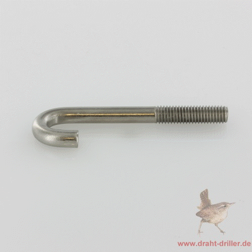 Hakenschraube M8x080, Haken 15 mm, V2A