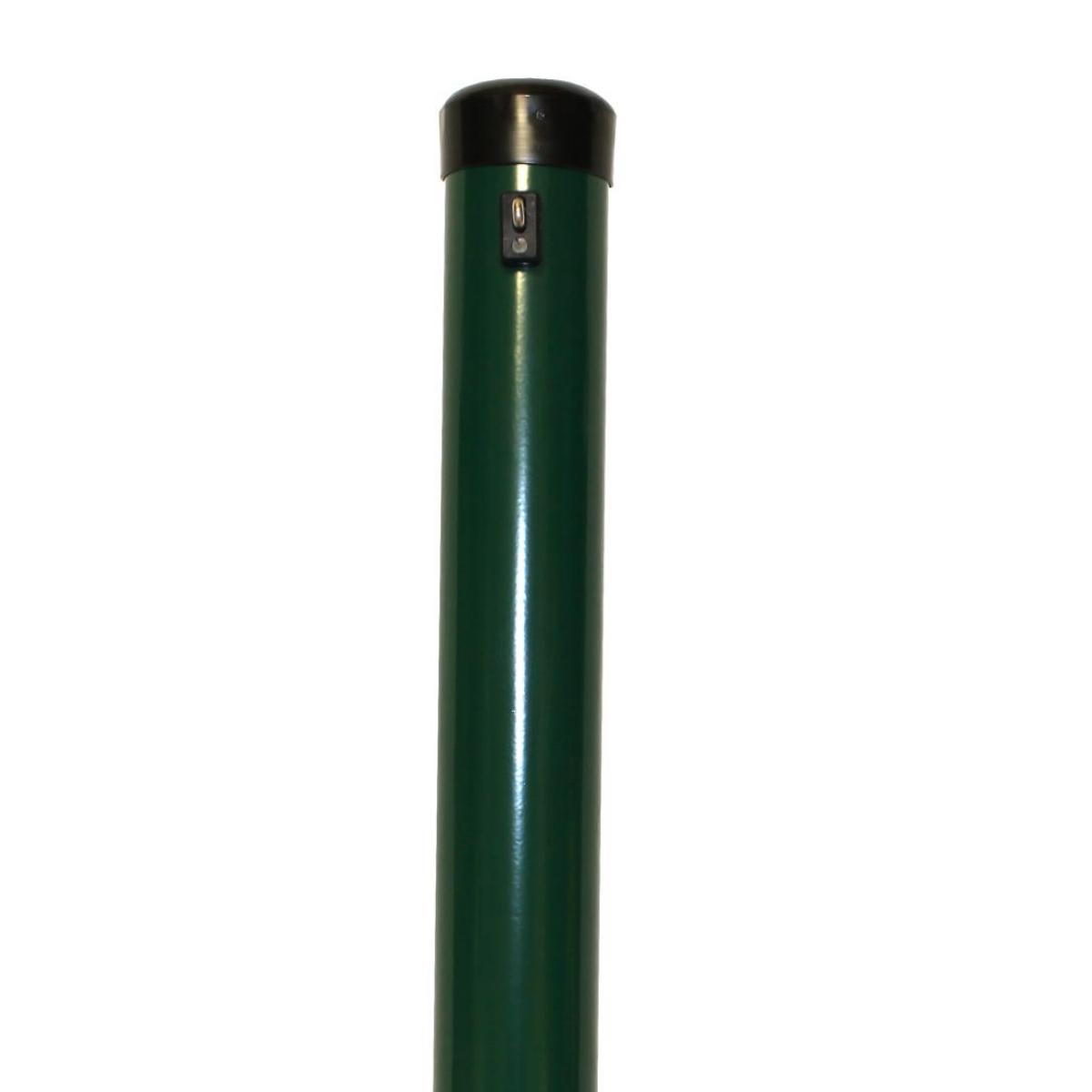 Zaunhöhe 2000 mm, Pfosten grün Ø 76x2750 mm