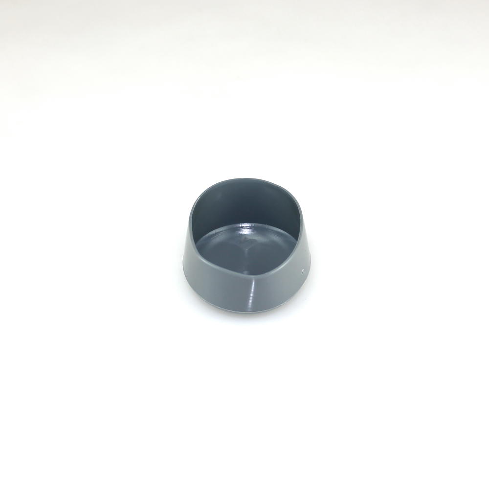 Abdeckkappe grau Ø 60 mm Kunststoff