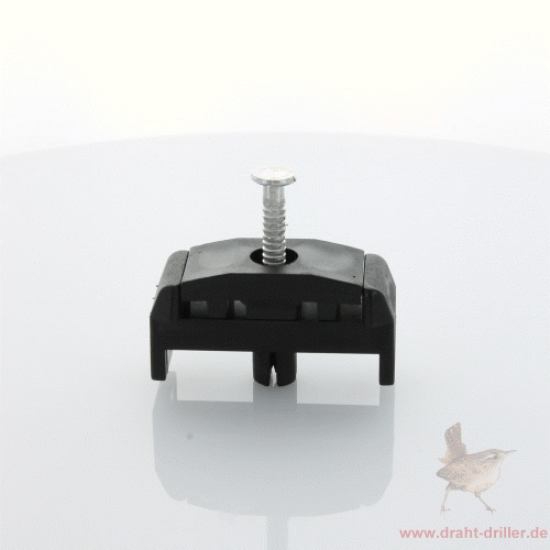 Mattenhalter Pfosten 60 mm mit Nagel schwarz